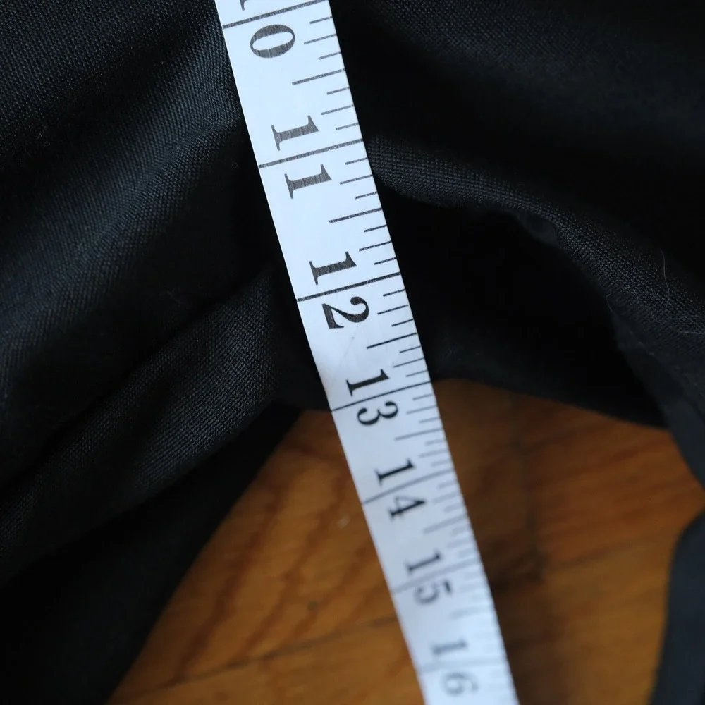 Burrough Pteruge Flared Pant Gender Neutral Black Leather Tassel Avant Garde XL